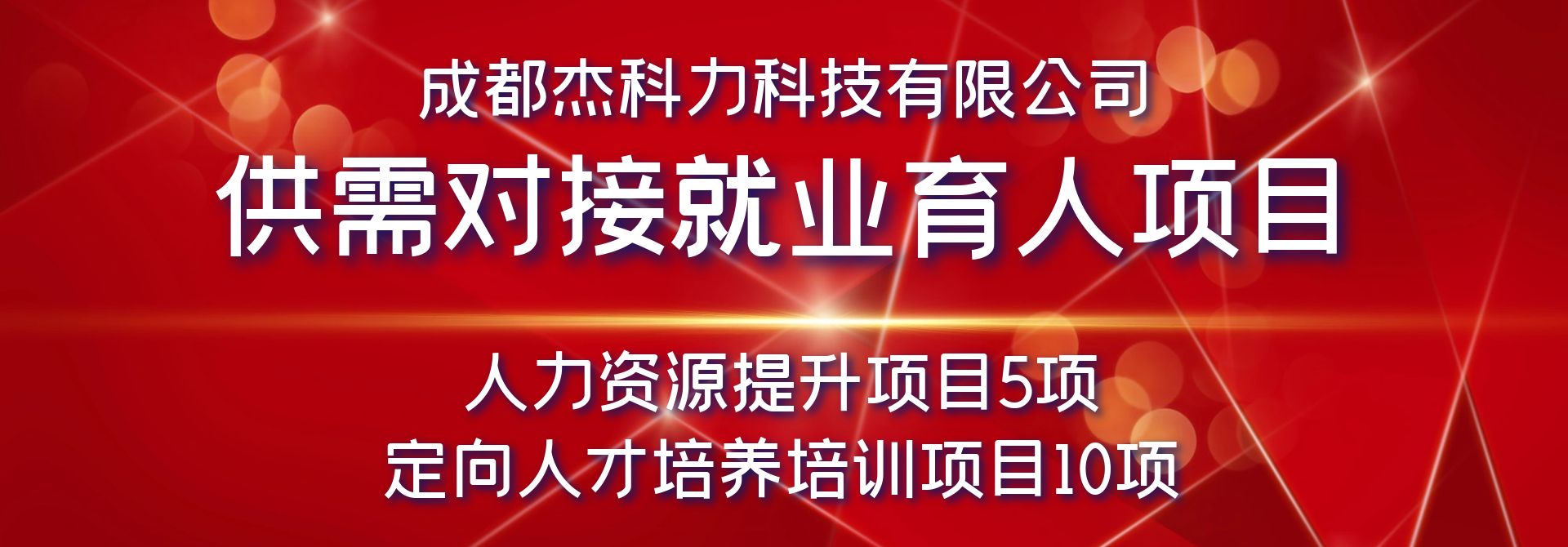 成都杰科力科技有限公司供需对接就业育人项目申报指南